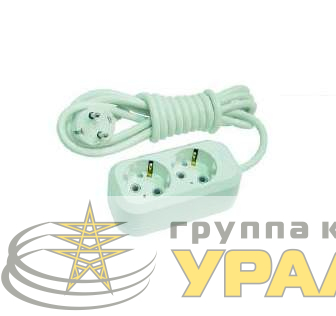 Удлинитель 2х3м с заземл. 16А IP20 Makel 