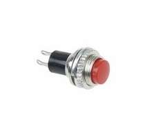 Выключатель-кнопка металл 220В 2А (2с) (ON)-OFF d10.2 красн. Mini (RWD-213) Rexant 