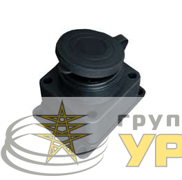 Розетка настенная 16А IP44 250В (еврослот) с заглушкой с заземл. каучук UNIVersal 