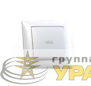 Выключатель 1-кл. СП Селена 10А IP20 С110-395 с индикацией бел. Кунцево 