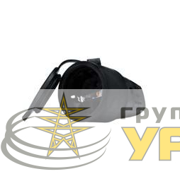 Разъем штепсельный 16А IP44 250В (еврослот) с заземл. каучук UNIVersal 