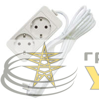 Удлинитель 2х3м с заземл. 16А IP20 3.5кВт ПВС Союз 
