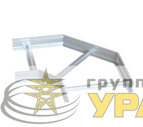Угол для лотка лестничный горизонтальный 90град. 100х400 2мм усилен. EKF 