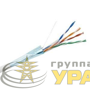 Кабель витая пара F/UTP кат.5E 4х2х24AWG solid CCA PVC сер. (м) Net.on 