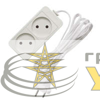 Удлинитель 2х3м без заземл. 6А IP20 1.3кВт ШВВП Союз 