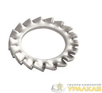 Шайба стопорная с наружными зубцами М4 DIN 6798 INOX EKF 
