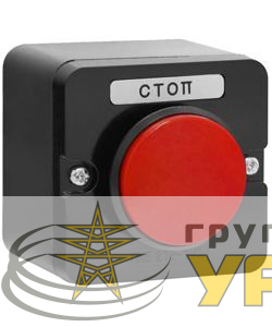 Пост управления ПКЕ 222-1 У2 10А 660В 1 элемент красн. гриб накладной IP54 Электротехник 