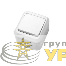 Выключатель 1-кл. ОП 10А IP44 п/герм. бел. Makel 