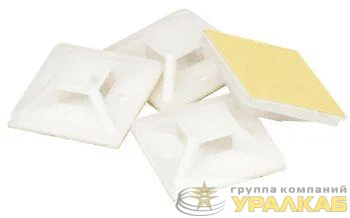 База монтажная самоклеящаяся NFP-20-100/WH 20х20 бел. (уп.100шт) Navigator 