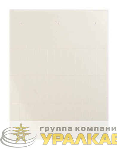 Табличка полужесткая установка в держатель ПВХ-0.5 бел. (уп.50шт) DKC 