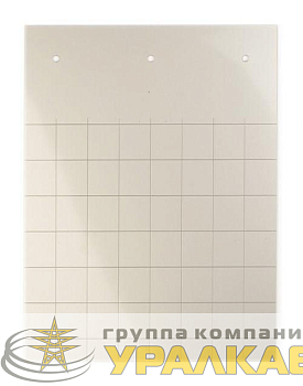 Табличка полужесткая установка в держатель для маркировки мод. оборудования ПВХ-0.5 серебр. (уп.360шт) DKC 