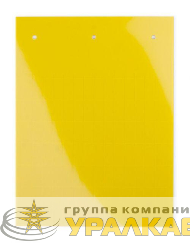 Табличка полужесткая клейкое основание ПВХ-0.5 желт. (уп.770шт) DKC 