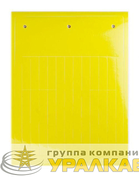 Табличка эластичная клейкое основание винил желт. (уп.330шт) DKC 