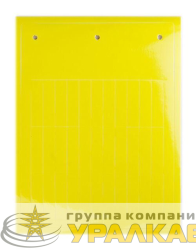 Табличка эластичная клейкое основание винил желт. (уп.330шт) DKC 