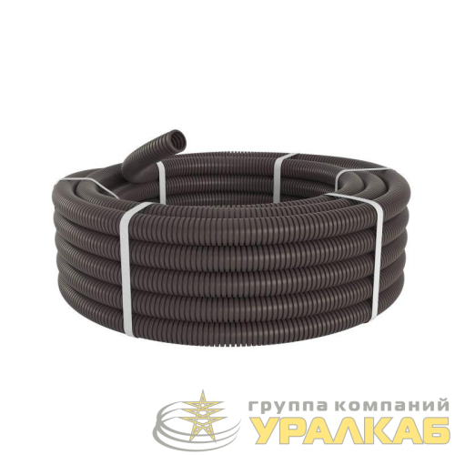 Труба гофрированная ПА 6 гибкая d32мм без протяжки темн. сер. (уп.25м) DKC 