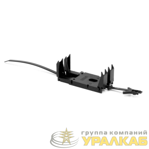 Держатель для труб (клипса) d15-55мм Angara раздвижной с хомутом для крышек 70; 90; 120мм DKC 