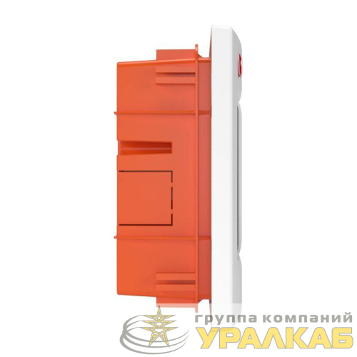 Щиток встраиваемый 8мод. IP41 с дверцей с клеммн. блоком 87508 и замком бел. DKC 