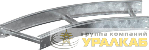 Угол для лотка 45град. 200х100 R600 LESTA HDZ IEK 