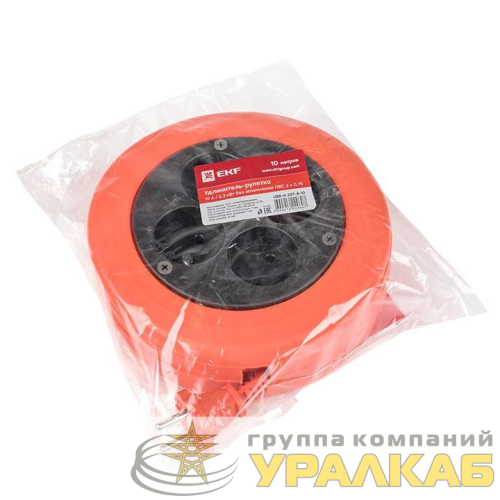 Удлинитель-рулетка 4х10м без заземл. 10А IP20 2.3кВт ПВС 2х0.75 PROxima EKF 