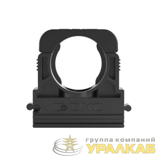Держатель для труб (клипса) d17мм с крышкой полиамид черн. DKC 