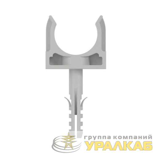 Держатель для труб (клипса) d20мм с защелкой и дюбелем (розн. уп.8шт) DKC 