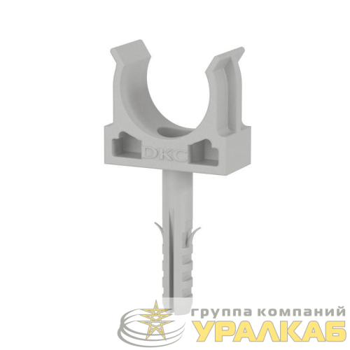 Держатель для труб (клипса) d20мм с защелкой и дюбелем (уп.5шт) DKC 