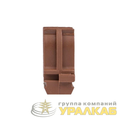 Держатель для труб (клипса) d20мм темн. дерево (уп.10шт) Plast EKF 