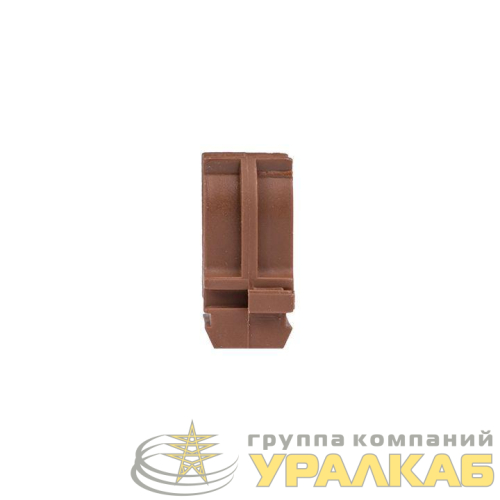 Держатель для труб (клипса) d16мм темн. дерево (уп.10шт) Plast EKF 