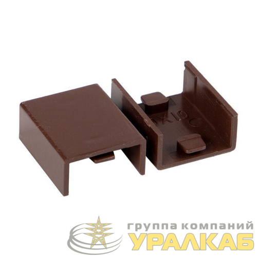 Соединитель 20х10 под темн. дерево Plast PROxima (уп.4шт) EKF 