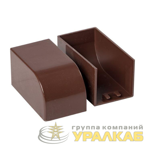 Заглушка 25х25 под темн. дерево Plast PROxima (уп.4шт) EKF 