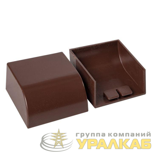 Заглушка 40х25 под темн. дерево Plast PROxima (уп.4шт) EKF 