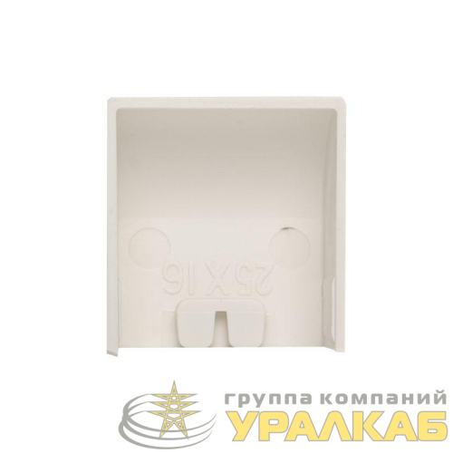 Заглушка 25х16 бел. Plast PROxima (уп.4шт) EKF 