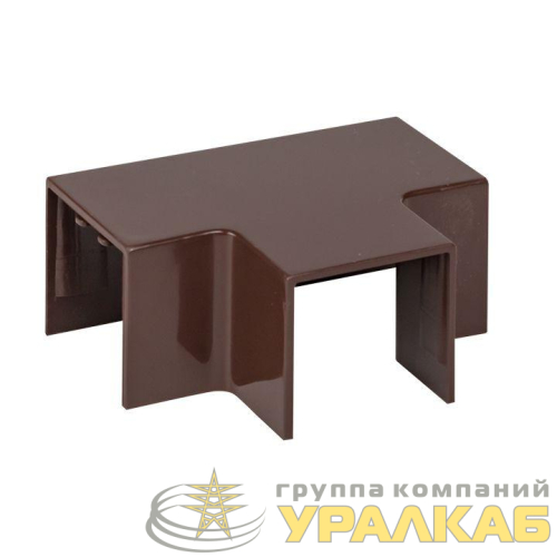 Угол T-образный 25х25 под темн. дерево Plast PROxima (уп.4шт) EKF 