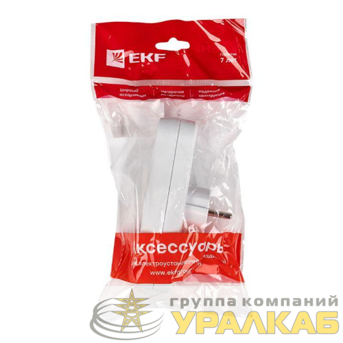 Разветвитель 3-м без заземл. 6А IP20 250В плоск. PROxima EKF 