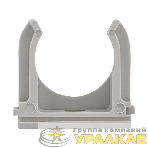 Держатель для труб (клипса) d40мм сер. (уп.30шт) Plast EKF 