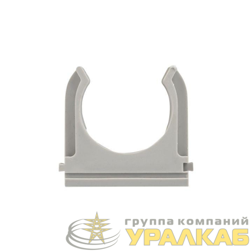 Держатель для труб (клипса) d25мм сер. (уп.100шт) Plast EKF 