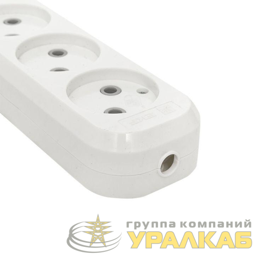 Колодка удлинителя 4-м без заземл. 10А Эксперт 2.2кВт EKF 
