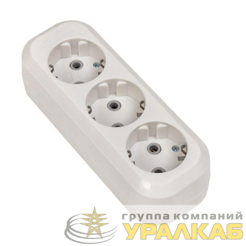 Колодка удлинителя 3-м с заземл. 16А Эксперт 3.5кВт EKF 