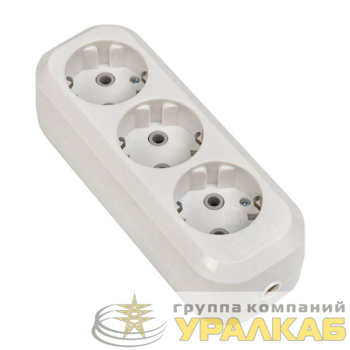 Колодка удлинителя 3-м с заземл. 16А Эксперт 3.5кВт EKF 