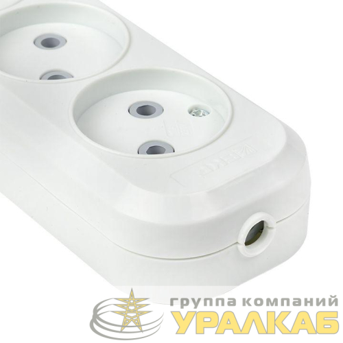 Колодка удлинителя 3-м без заземл. 10А Эксперт 2.2кВт EKF 