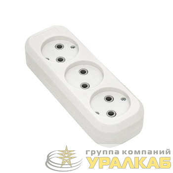 Колодка удлинителя 3-м без заземл. 10А Эксперт 2.2кВт EKF 