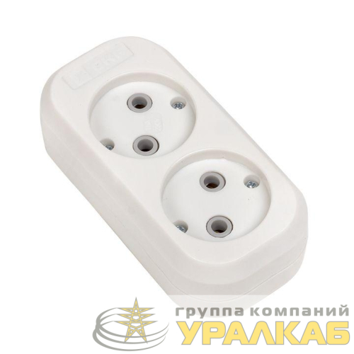 Колодка удлинителя 2-м без заземл. 10А Эксперт 2.2кВт EKF 