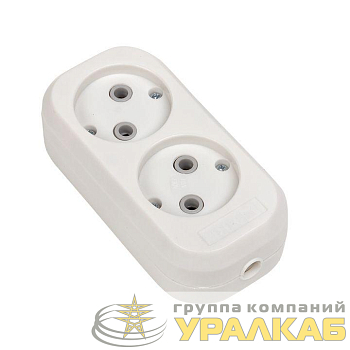 Колодка удлинителя 2-м без заземл. 10А Эксперт 2.2кВт EKF 
