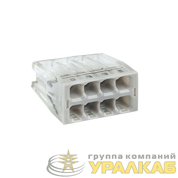 Клемма строительно-монтажная СМК 2273-248 8-проводная 0.5-2.5кв.мм с пастой (уп.50шт) PROxima EKF 