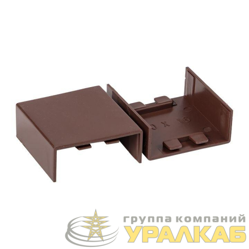 Соединитель 40х16 под темн. дерево Plast PROxima (уп.4шт) EKF 