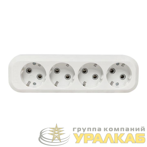 Колодка удлинителя 4-м с заземл. 16А Эксперт 3.5кВт EKF 