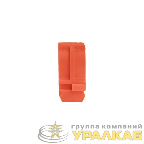 Держатель для труб (клипса) d16мм оранж. (уп.10шт) Plast EKF 