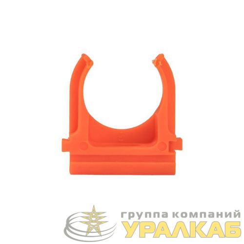 Держатель для труб (клипса) d20мм оранж. (уп.10шт) Plast EKF 