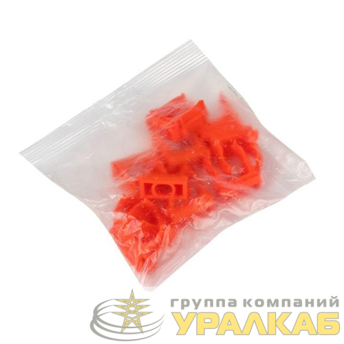 Держатель для труб (клипса) d20мм оранж. (уп.10шт) Plast EKF 