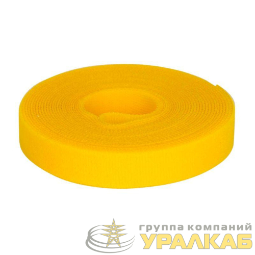 Лента-липучка 16х5000мм желт. (рулон) DKC 